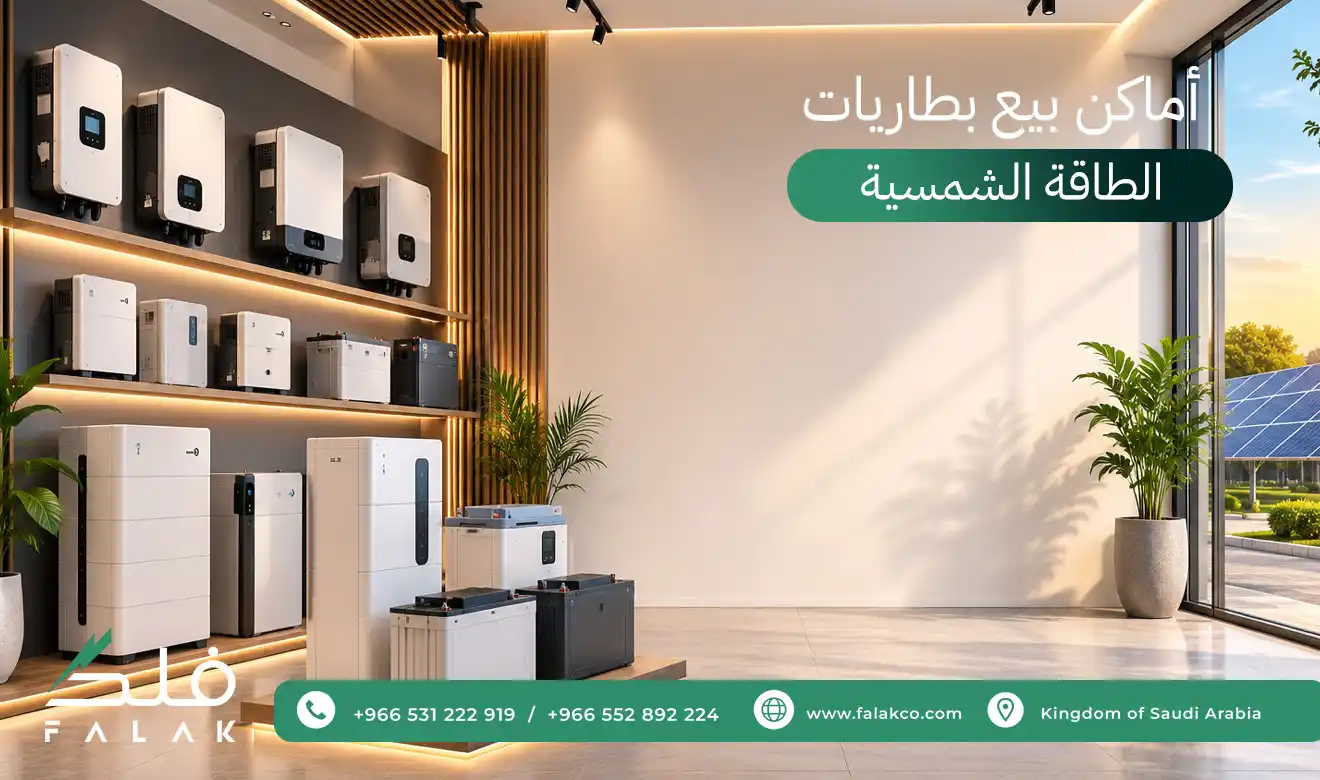 أفضل أماكن بيع بطاريات الطاقة الشمسية في جدة | شركة فلك